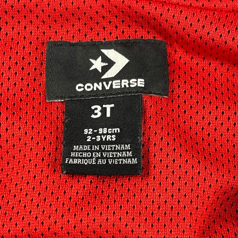 Kids‎ Converse Lightweight Hooded Jacket Black Blue Star Logo 3T